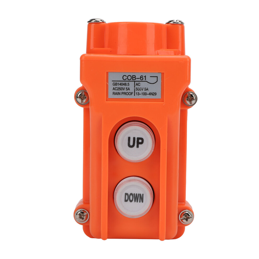 Crane Controller Ac250v Ac500v 5A Easy To Use Rainproof Small Up Down Hoist Push Button Switch 9461313434370