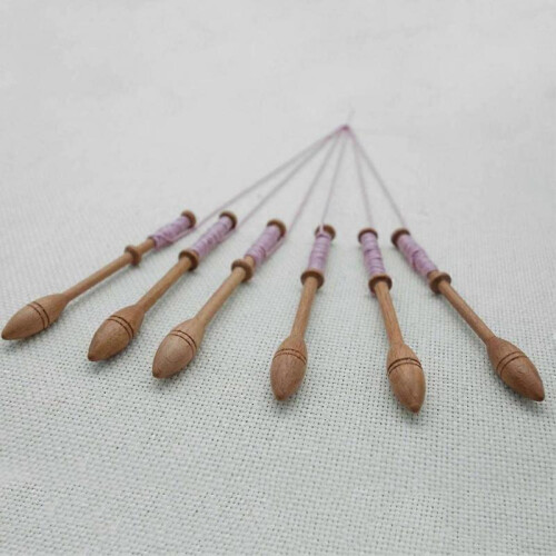12 Pcs Bobbin Lace Danish Style Weaving Tool Kit Portable for Beginners Lace Making 2