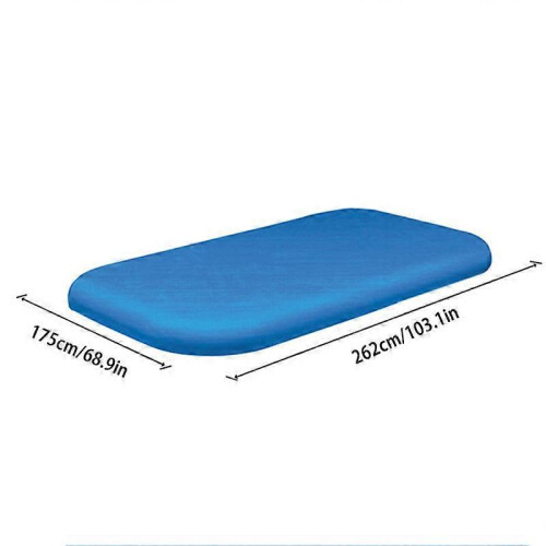 (Opp 262X175cm) Rectangular Pool Cover Rainproof Windproof Dust Resistant Sun Protection For Swimming Pool