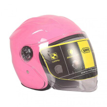 (Princess Pink) Unisex Safety Cycling Helmets Sunshade Motorbike Helmets with Anti-fog Goggles