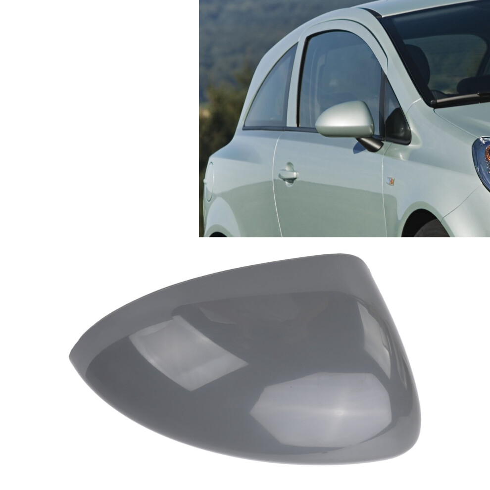 Rearview Mirror Cap Scratch Resistant Side Wing Mirror Cover Replacement For Vauxhall Corsa D S07 2006 To 2014 Right Black 7671313444343