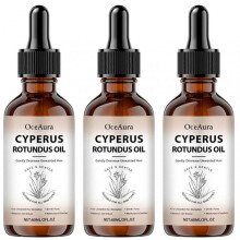 (3pcs) Cyperus Rotundus Oil for Hair Removal, Natural Body Hair Growth Inhibitor Oil for Arm, Armpit, Face, and All Skin Types, Daily Use