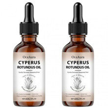 (2pcs) Cyperus Rotundus Oil for Hair Removal, Natural Body Hair Growth Inhibitor Oil for Arm, Armpit, Face, and All Skin Types, Daily Use