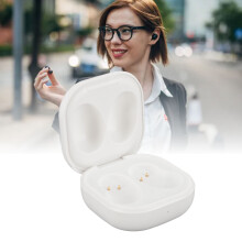 Bluetooth Earbuds Charging Case 600mAh Mini Earbuds Charging Case for Galaxy Buds Live SM‑R180 White