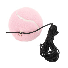 Rosa Tennis-Trainingsball mit Schnur für Outdoor-Übungen Sportgerät