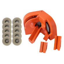 10 Stück Bohrer-Schleifset mit Diamant-Schleifscheiben, orange, 2-16 mm