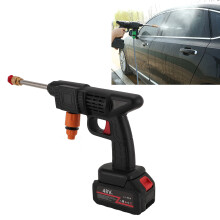 Cordless Pressure Washer 30bar High Pressure 3 Washing Modes Handheld Portable Rechargeable Battery Powered Pressure Washer EU Plug