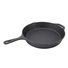 Kitchen Saute Fry Pan Cast Iron Uncoated Preseasoned Deep Frying Pan Skillet for Kitchen