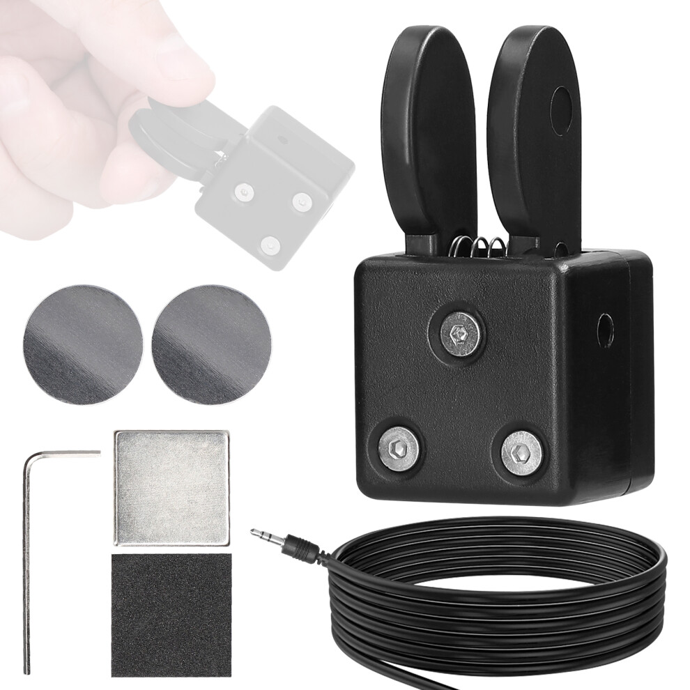 Qu-2020A Dual Paddle Key Automatic Morse Magnetic Adsorption Base Cw Morse Code Key Diy Keyer For Shortwave Radios 4221313458432