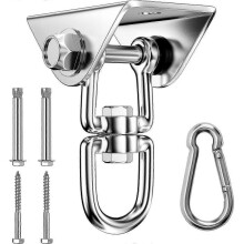 Heavy Ceiling Hook Stainless Steel 450kg Capacity 360 Rotation, Hooks Swing Suspension with Screw Fixing for Hanging Chair, Swing, Yoga Towel