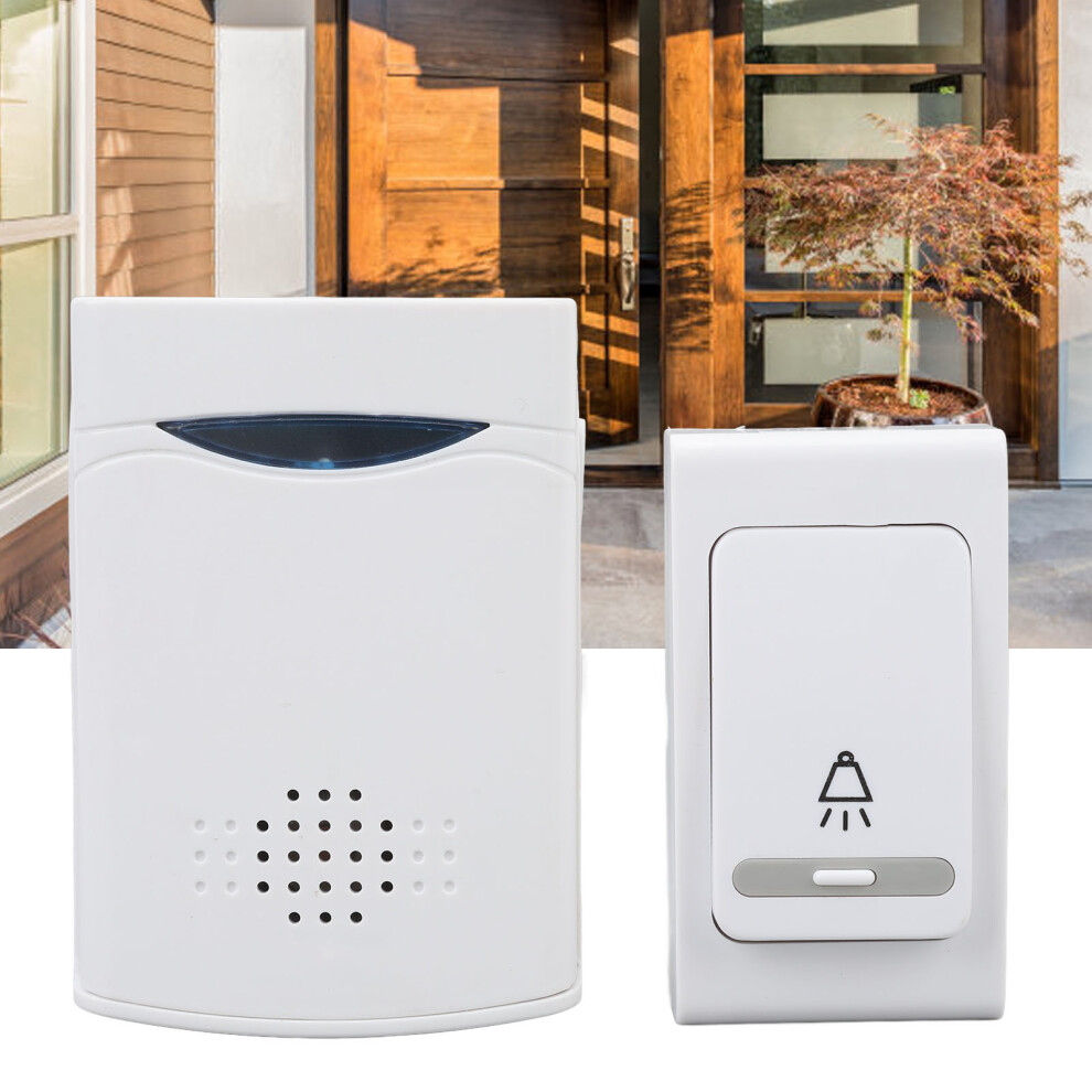 Wireless Doorbell System Hi Med Lo Volume 38 Music Ringtones Receiver Transmitter Set For Home Office Hospital 4681313462387