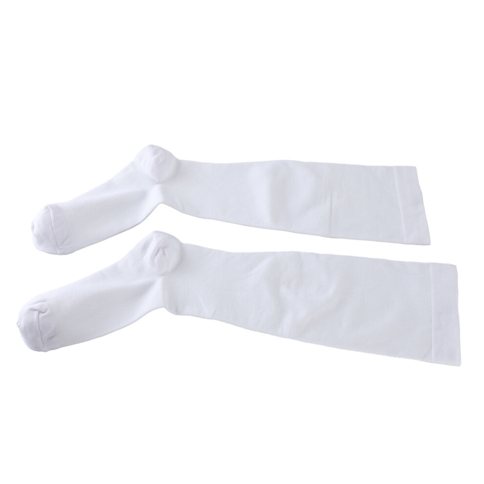 3pairs Plus Size Compression Socks Graduated Compression Breathable Extra Wide Calf Compression Socks for Working Travel XXXXL