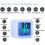 Digital Alarm Clock Glowing Cube Lcd Clock with Large Display Time / Date / Temperature Colorful Led 20