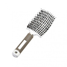 (White) Detangling Hair Brushes Ultra-Soft Bristkes Dry and Wet Hair Brush Detangler for Faster Blow Drying