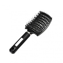 (Black) Detangling Hair Brushes Ultra-Soft Bristkes Dry and Wet Hair Brush Detangler for Faster Blow Drying