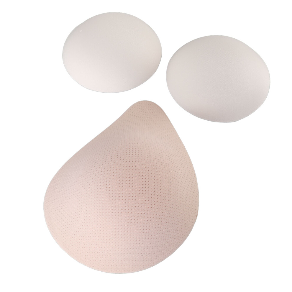 Mastectomy Boob Prosthesis Forms Spiral Shaped Ventilation Massage Particles Bra Insert Pads Sponge Boobs for Transgender Crossdressers 6 L