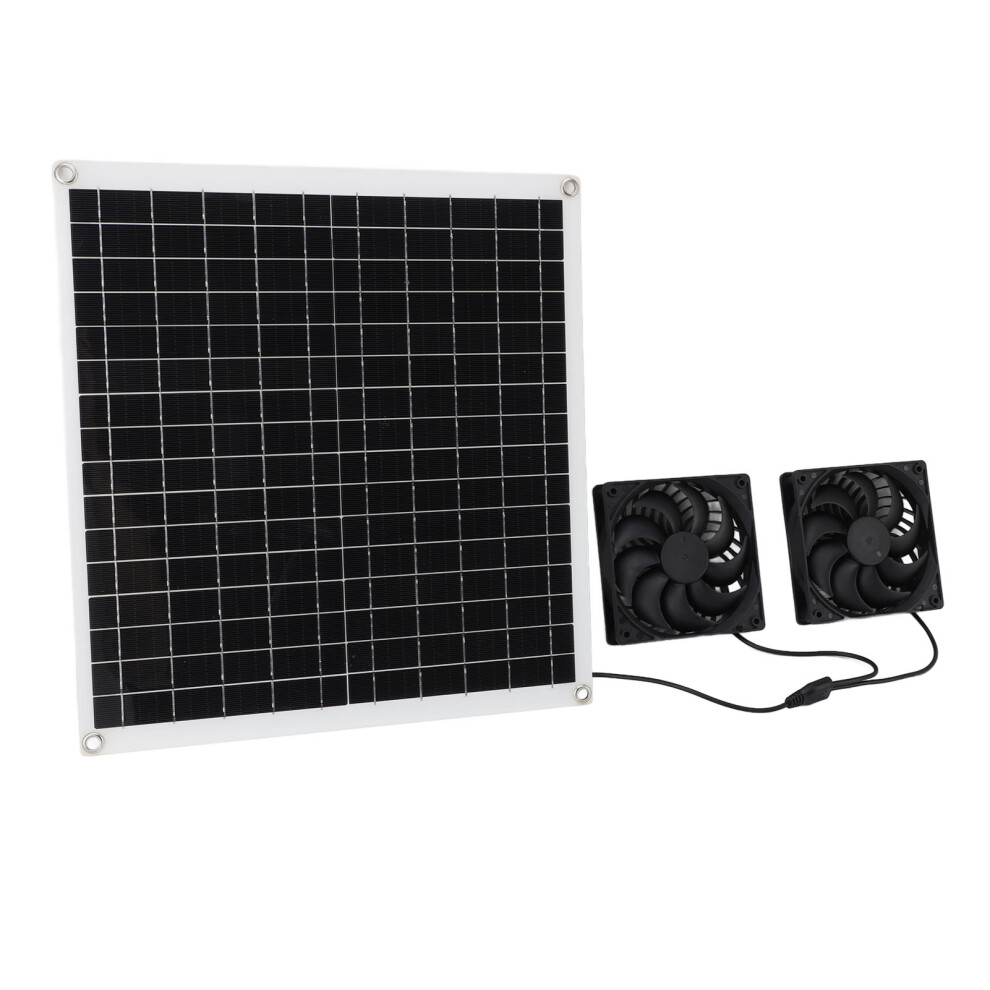 Solar Panel Powered Fan Portable Outdoor Multifunctional Solar Air Circulation Fan Kit 20W12v 4941313469831