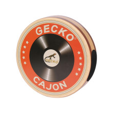 GECKO Cajon Wooden Drum Flat Hand Drum Single Board Percussion Instrument with Carrying Bag Portable Box Drum for Beginners Traveling Party