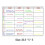 (LZ0010 2)Magnetic Whiteboard Calendar Set Convenient to Use Multi-purpose Board for Kids Students Classroom 4