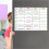 (LZ0010 2)Magnetic Whiteboard Calendar Set Convenient to Use Multi-purpose Board for Kids Students Classroom 5