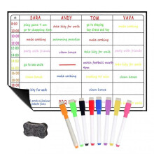(LZ0013 2) Magnetic Whiteboard Calendar Set Convenient to Use Multi-purpose Board for Kids Students Classroom