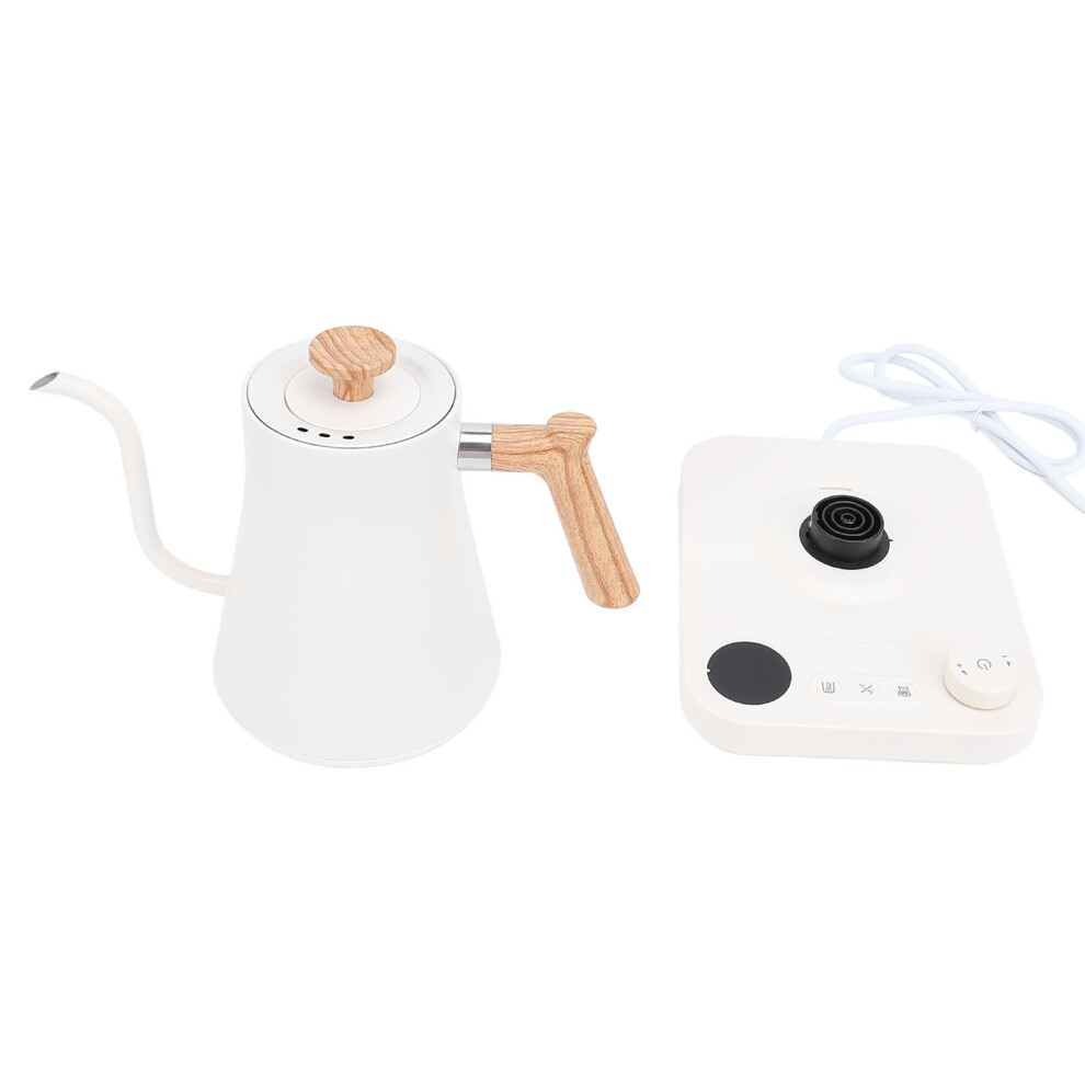 Electric Gooseneck Kettle 1200W 304 Stainless Steel Precise Temperature Control Teapot Pour Over Coffee Kettle with LCD Screen Timer for Ho