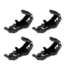 Schwerlast Dachträger Schneeschaufelhalterung 4 Sets Schwarz Metall Gummi-Klammerhalterungen