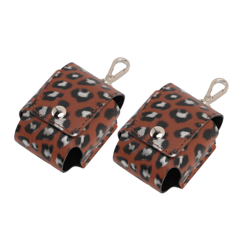 2pcs Fingertip Pulse Oximeter Carrying Case PU Leather Portable Pulse Oximeter Carry Case for Travel Home Storage