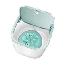 (Blue)Mini Desktop Washing Machine Portable Quiet for Underwear Socks Panty Home Travel
