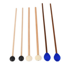3 Paar Instrumentenschlägel-Set, Ahornholzgriffe, Marimba, Timpani, Glockenspiel