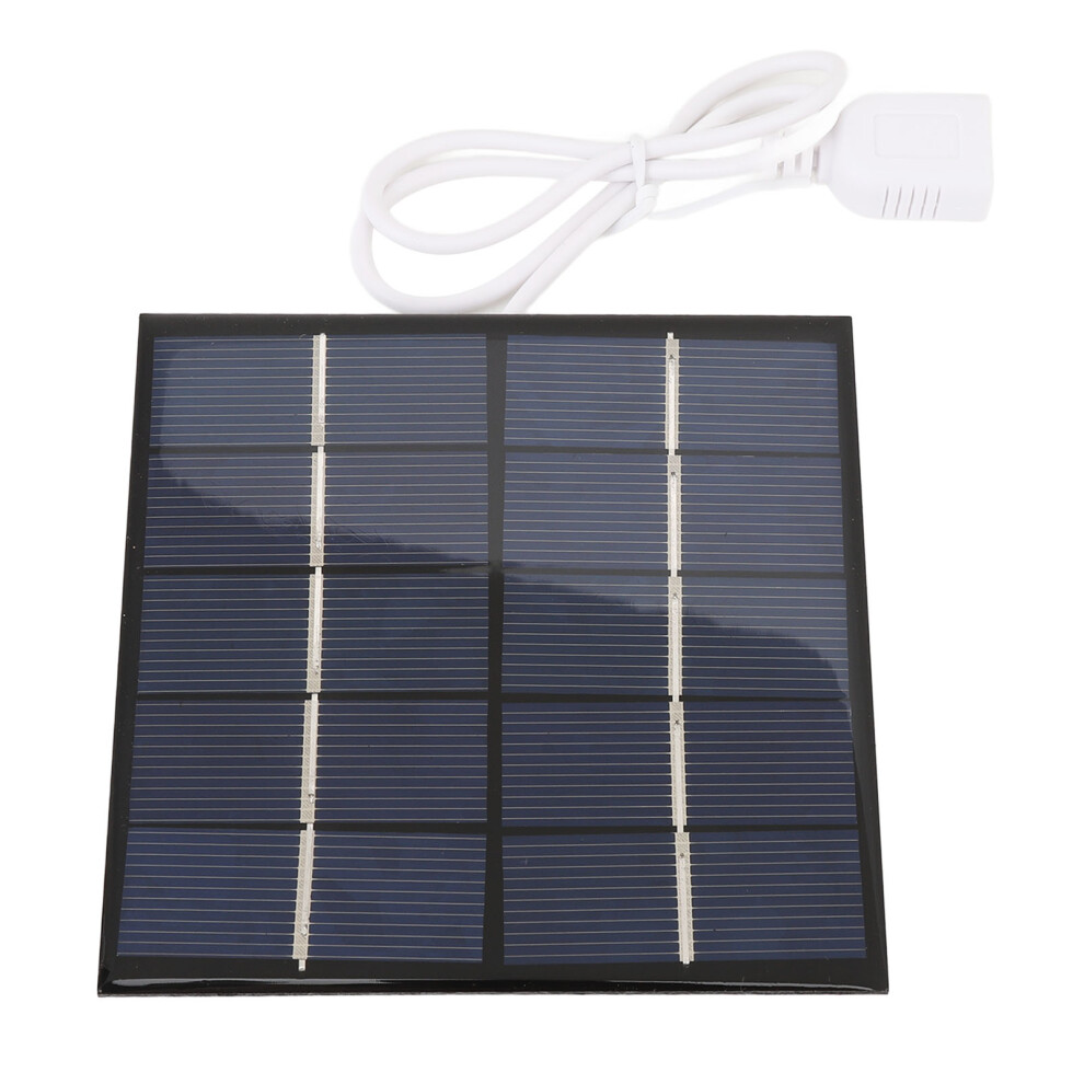 1.2W 5V Portable Solar Panel Charger For Phone Power Bank 3.7V Battery Polycrystalline Silicon 8231313484993