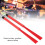 2PCS Retractable Drum Brushes Plastic Bristles Rubber Handle Drumstick Brush Replacement Drum Accessories Red 4