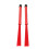 2PCS Retractable Drum Brushes Plastic Bristles Rubber Handle Drumstick Brush Replacement Drum Accessories Red 15