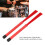 2PCS Retractable Drum Brushes Plastic Bristles Rubber Handle Drumstick Brush Replacement Drum Accessories Red 5