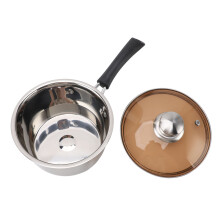 Stainless Steel Milk Pan 18cm – Rapid Heat Transfer, Anti-Scald Handle, Multi-Purpose Saucepan for Milk, Porridge & Soup