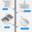 (3 Bottles)Meledmatte Powerful Pipe Dredging Agents Non-Irritating Sink Drains Cleaner for Multiple Pipes 4