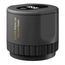 (Black) Portable Universal Vacuum Jar Sealer Canning Jars Vacuum Sealer Suitable for Food Storage Use