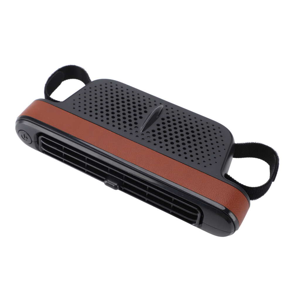 Car Seat Fan 3 Wind Speeds Low Noise Powerful Double Turbine Car Cooling Fan For Vehicle Backseat Brown 9321313488202
