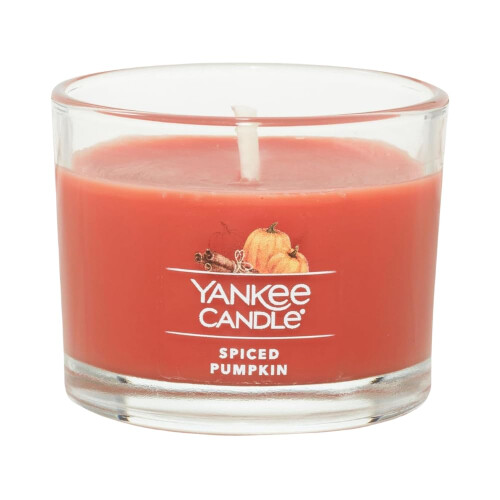 Yankee Candle Yankee Candle Mini Κερί Votive, Άρωμα Μπαχαρικών Κολοκύθας, Φυσικό Κερί Σόγιας, 1.3 OZ 1