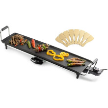 Teppanyaki Electric Grill XL Plate Large Non-Stick Tabletop Griddle