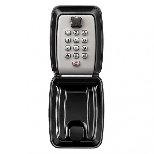 (Grey) Anti-theft Car Key Box 0-12 Digital-Code Safe Wall Mount Key Case for Outdoors
