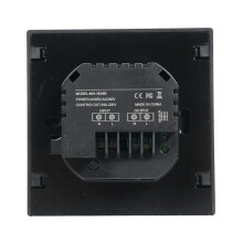 1828B Schwarz/Weiß 16A LED-Thermostat 85x85x45mm