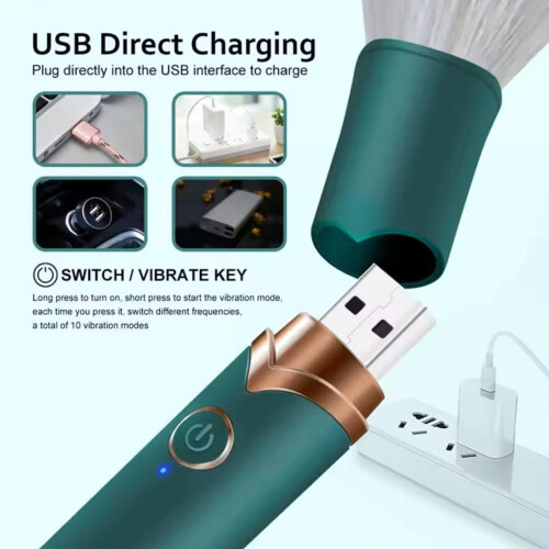 Dual-Use elektrischer Vibrator 150 mAh 1852,5 cm grün 1