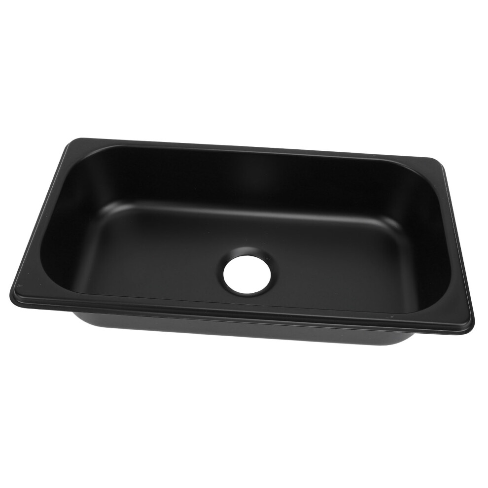 Rv Sink 304 Stainless Steel 12.8X6.93x2.56in Embedded Hand Washing Basin With 40Mm Drain Outlet For Boat Caravan Motorhome Spray Coated Bla 7901313495909