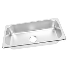 RV^Sink 304-Edelstahl 325x176x65mm Becken mit 40-mm-Ablauf für Boot und Wohnwagen