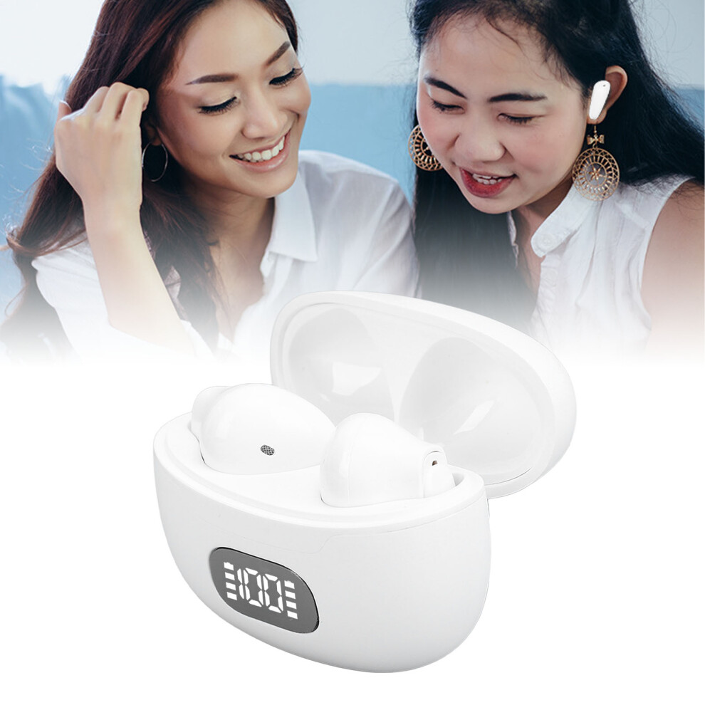 Language Translator Earbud Stereo Sound Simultaneous Translation Language Translation Earbuds Device For Study Travel White 6921313495731