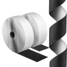 (25m,2in)Hook and Loop Double Sided Sticker Washable and Not Easy to Deform Tape for Keeping and Rugs in Place