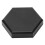 Billiard Chalk Case Magnetic Hexagonal Aluminum Single Section Pool Cue Chalk Box for Hexagonal Round Chalk Black 16