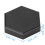 Billiard Chalk Case Magnetic Hexagonal Aluminum Single Section Pool Cue Chalk Box for Hexagonal Round Chalk Black 2