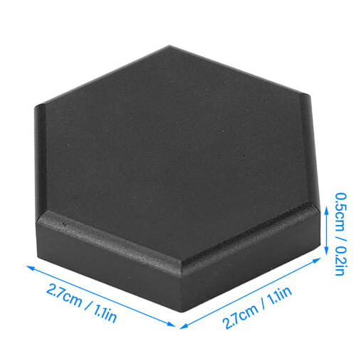 Billiard Chalk Case Magnetic Hexagonal Aluminum Single Section Pool Cue Chalk Box for Hexagonal Round Chalk Black 1